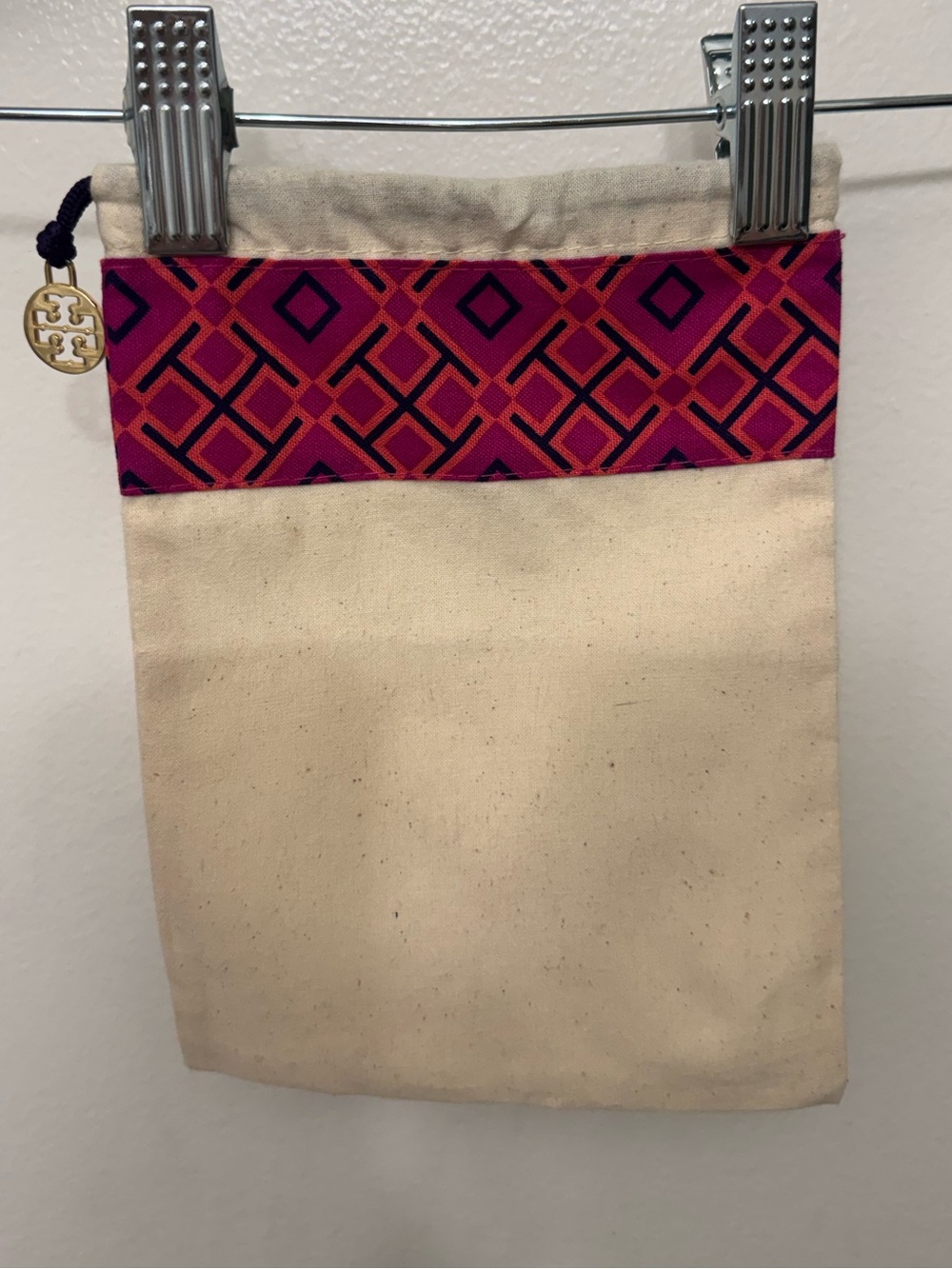 Tory Burch 8"x6" Small Dust Bag | Designer Accessory Storage Pouch